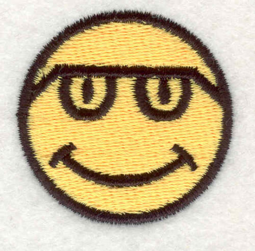 Embroidery Design: Smiley Face 5<br>1.52"x1.54"