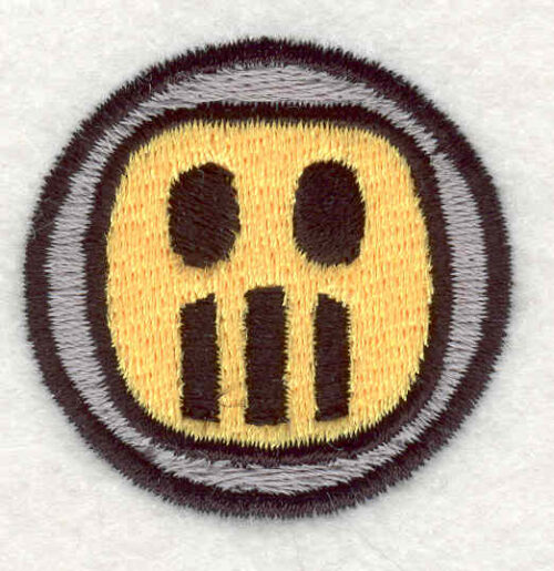 Embroidery Design: Smiley Face 8<br>1.53"x1.56"