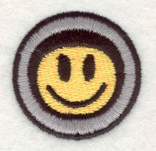 Embroidery Design: Smiley Face 10<br>1.53"x1.54"