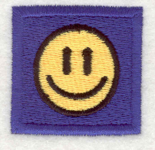 Embroidery Design: Smiley Face 14<br>1.52"x1.54"
