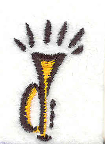 Embroidery Design: Trumpet <br>1.54" X 0.89"
