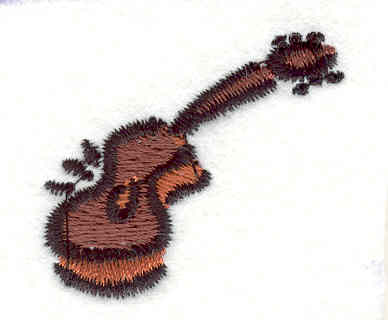 Embroidery Design: Guitar 1 <br>1.35" X 1.48"