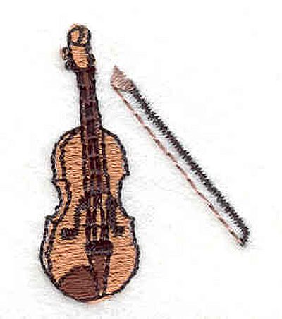 Embroidery Design: Violin 1 <br>1.48" X 1.14"