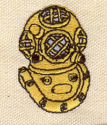 Embroidery Design: Diving mask<br> 1.66w X 1.70h