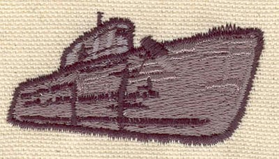 Embroidery Design: Submarine<br> 2.33w X 1.21h