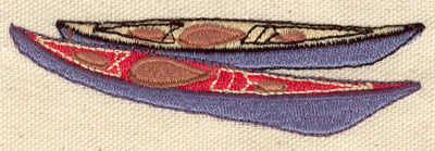 Embroidery Design: Kayaks<br> 3.68w X 1.06h