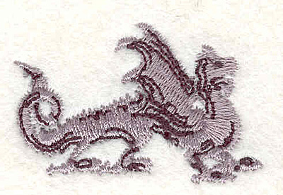 Embroidery Design: Dragon B<br>1.39"Hx2.13"W