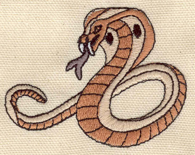 Embroidery Design: Cobra B<br> 2.85w X 2.20h