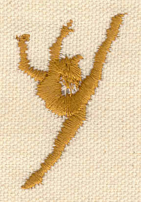 Embroidery Design: Dancer D<br> 1.34w X 2.06h