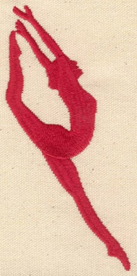 Embroidery Design: Dancer E<br> 2.56w X 5.41h