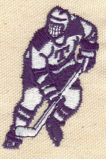 Embroidery Design: Hockey Player<br> 1.69w X 2.40h
