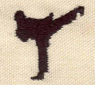 Embroidery Design: Kick Boxer<br> 1.24w X 1.30h