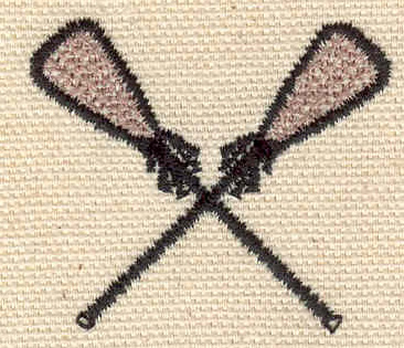 Embroidery Design: Lacrosse Raquets<br> 1.63w X 1.43h