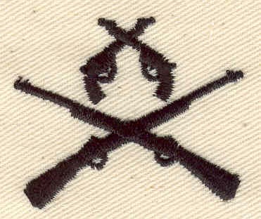 Embroidery Design: Guns and rifles<br> 1.62w X 1.36h