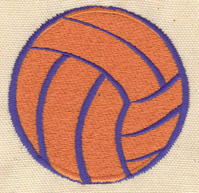 Embroidery Design: Volleyball<br> 2.85w X 2.85h