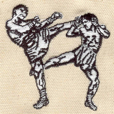 Embroidery Design: Kickboxing<br> 2.50w X 2.56h