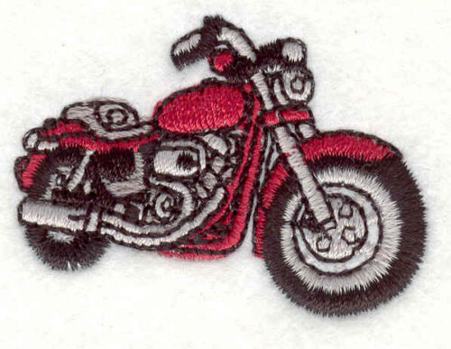 Embroidery Design: Motorcycle 6<br> 1.34" X 1.82"