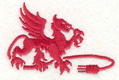 Embroidery Design: Griffin A<br>1.81"Hx2.65"W