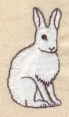 Embroidery Design: Rabbit<br> 1.12w X 2.11h