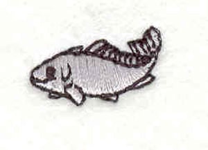 Embroidery Design: Fish E <br>0.76"w X 0.53"h