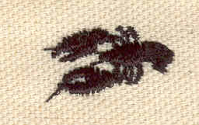 Embroidery Design: Lobster D<br> 0.84w X 0.50h