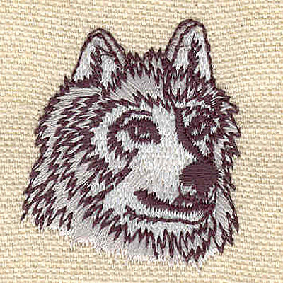 Embroidery Design: Husky A<br> 1.36w X 1.63h