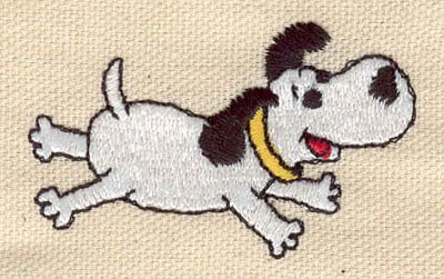 Embroidery Design: Dog spread out<br> 2.30w X 1.40h