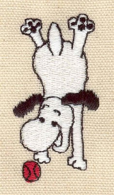 Embroidery Design: Dog after ball<br> 1.26w X 2.47h