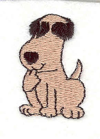 Embroidery Design: Dog shy <br>1.50" X 0.95"