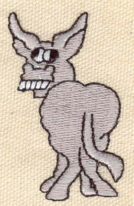 Embroidery Design: Donkey<br> 1.39w X 2.13h