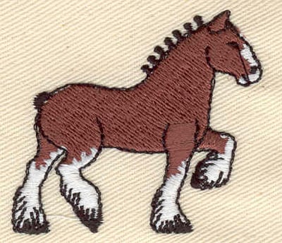 Embroidery Design: Horse clydesdale<br> 1.98w X 1.77h