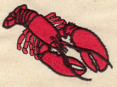 Embroidery Design: Lobster E<br> 3.04w X 2.04h
