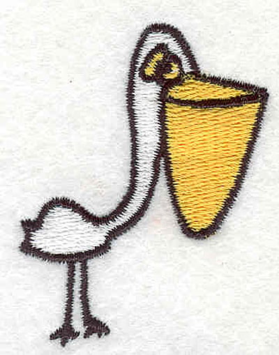 Embroidery Design: Pelican <br>1.63"w X 2.08"h