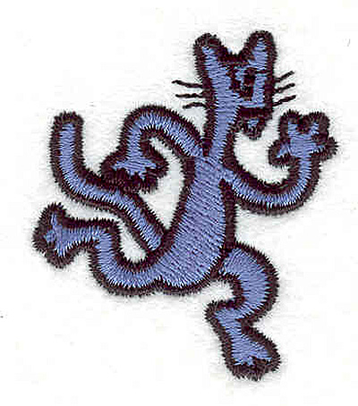 Embroidery Design: Cat running <br>1.56"w X 1.81"h