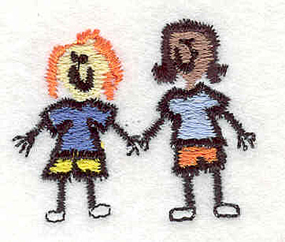Embroidery Design: Friends <br>1.54"w X 1.26"h