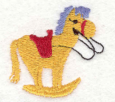 Embroidery Design: Rocking Horse <br>1.70"w X 1.60"h
