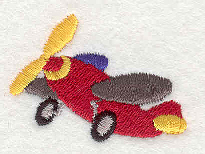Embroidery Design: Plane <br>1.76"w X 1.29"h