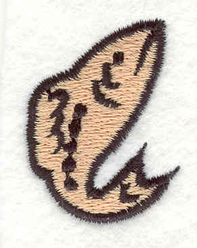 Embroidery Design: Fish F <br>1.10"w X 1.50"h