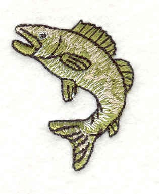 Embroidery Design: Fish G <br>1.19"w X 1.50"h