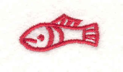 Embroidery Design: Fish I <br>1.05"w X 0.51"h