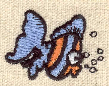 Embroidery Design: Fish<br> 1.60w X 1.20h