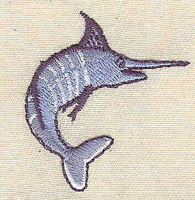 Embroidery Design: Marlin<br> 1.46w X 1.63h