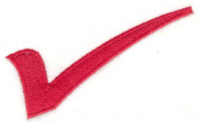 Embroidery Design: Checkmark<br>2.04w X 3.33h