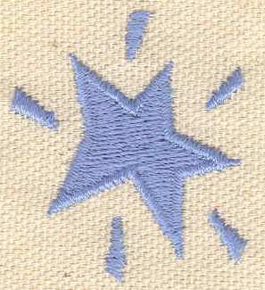 Embroidery Design: Star<br> 1.35w X 1.51h