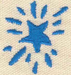 Embroidery Design: Star<br> 1.31w X 1.49h