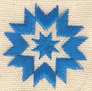 Embroidery Design: Star <br> 1.51w X 1.51h