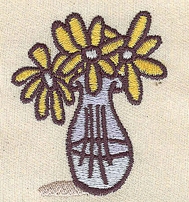 Embroidery Design: Daisies<br> 1.74w X 2.08h