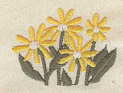 Embroidery Design: Daisies<br> 2.02w X 1.50h