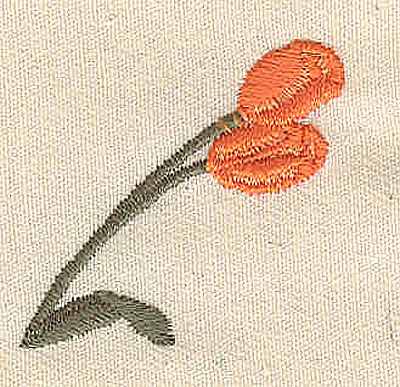 Embroidery Design: Tulips<br> 1.35w X 1.25h
