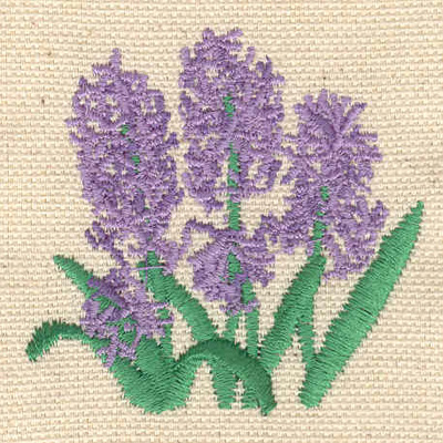 Embroidery Design: Hyacinth<br> 2.04w X 2.02h